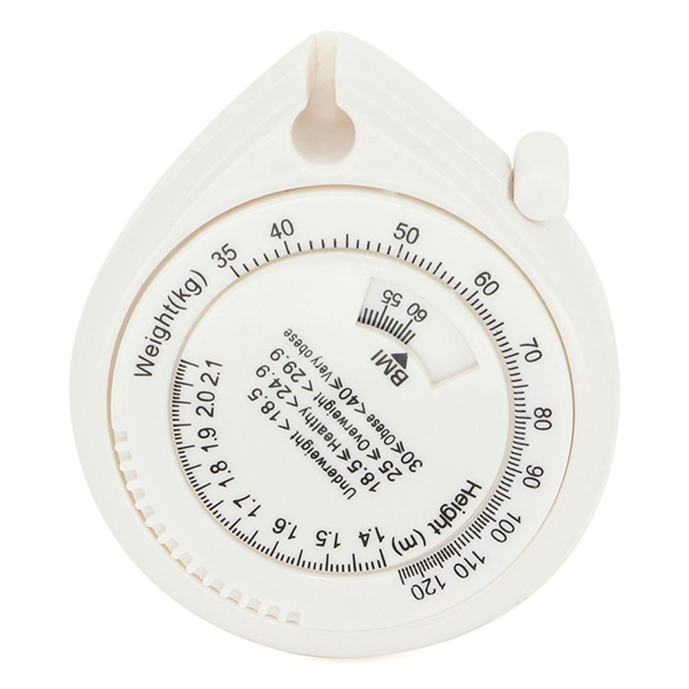 1~10pcs Various Measuring Tapes 1.5m Retractable Metric/Inch Imperial Plastic Ruler Tape Measure For Surveyors: Drop  White x1pcs