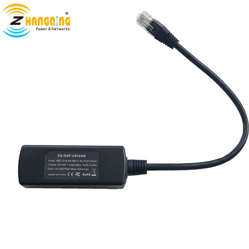 Convertidor PoE de 48V a 24V, 24V, 24W, dispositivo de Routerboard PoE de 24V a 24V de 802.3af