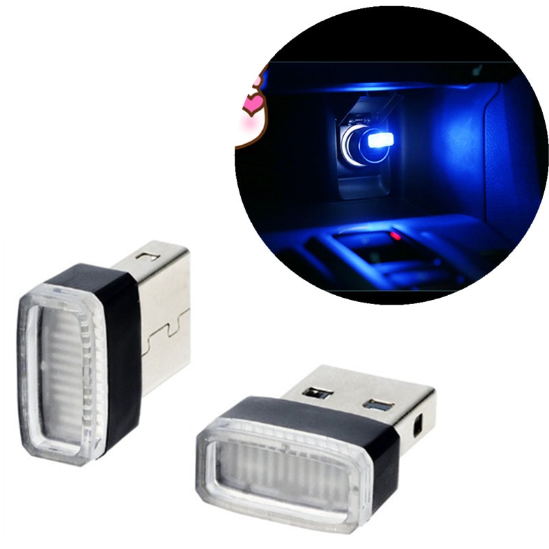 Usb dekorativ lampe belysning led lys til mercedes  w204 w211 vw t5 sæder ateca vw golf 4 golf  mk2 sæder leon  mk3 nissan qashqai