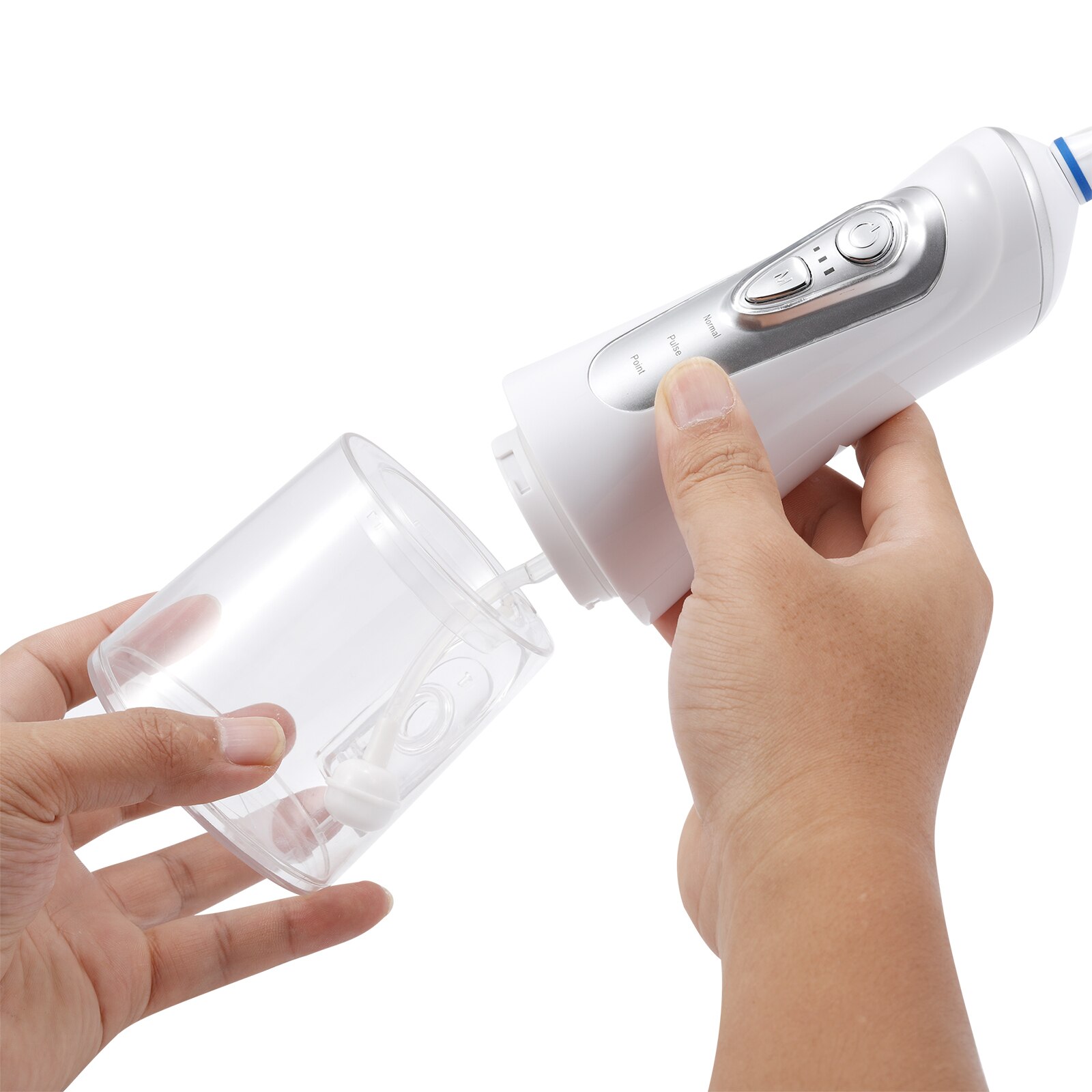 Water Flosser Cordless Oral Irrigator 320ML Water Tank for Teeth Cleaning IPX7 Waterproof USB Electric Water Flossing Device