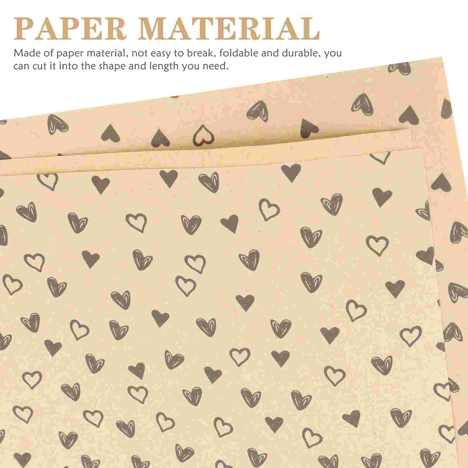 10 Sheets Valentine Wrapping Paper Party Paper Valentine Paper