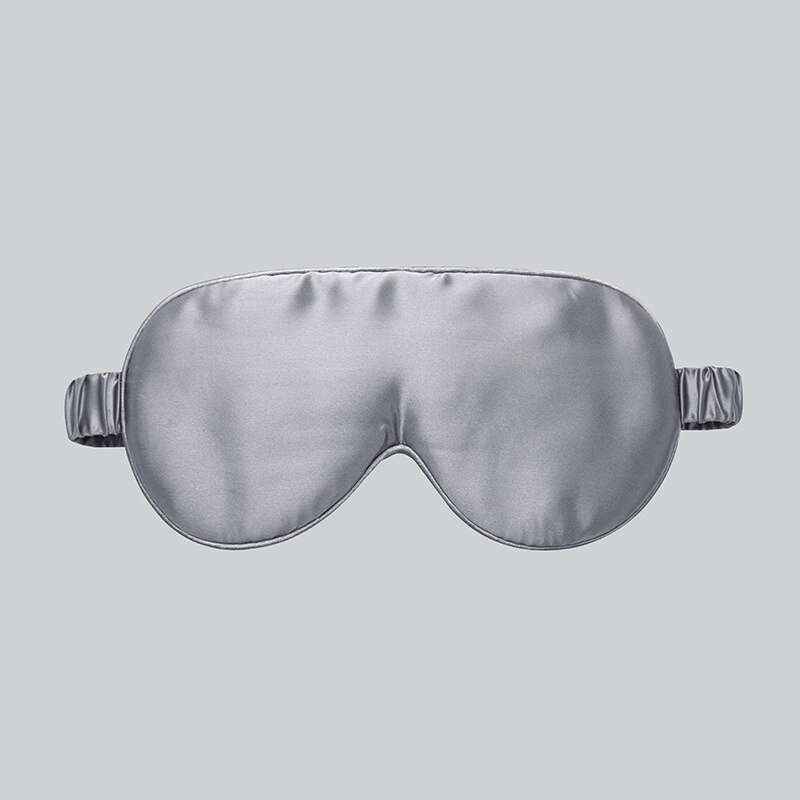 High-end Mulberry Silk Eyepatch Silk Slip Edition Eye patch Travel Sleeping Silk Eye Mask Shading Pure Color Sleep Mask: 3