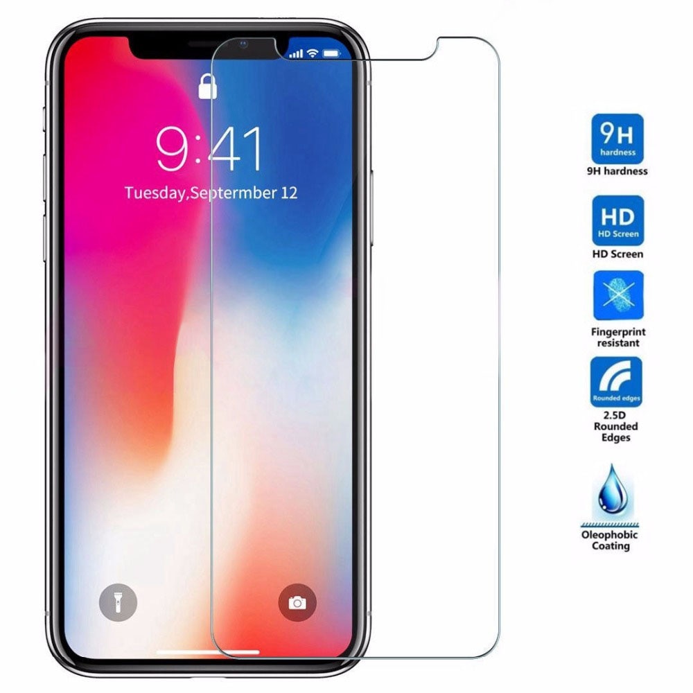 9H HD vidrio templado para iphone X XS X 11 Pro Max XR 7 8 Protector de pantalla 5S protectora de vidrio en iphone 7 8 6s Plus X 11 Pro de vidrio