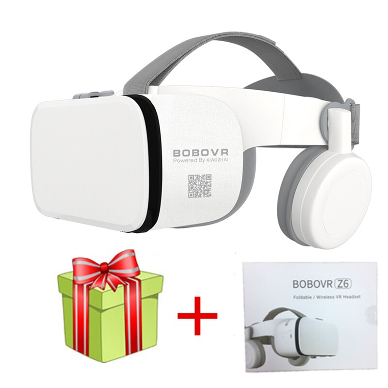 Bobo Vr Z6 Vr Bril Draadloze Bluetooth Vr Headset Android Ios Remote Reality Vr 3D Kartonnen Bril 4.7 -6.2 Inch: Bundle 1