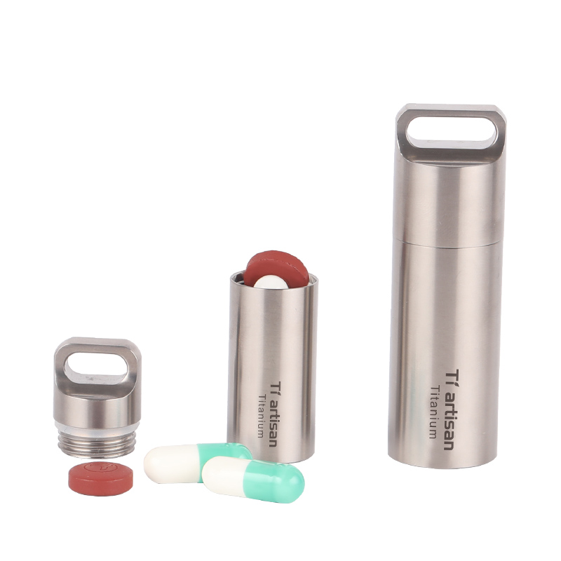 Tiartisan Waterproof Portable Pill Storage Titaniu... – Grandado