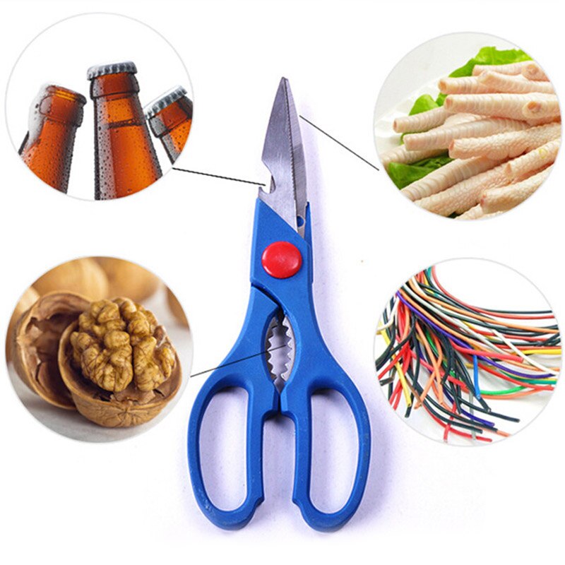 Useful 8inch Multifunction Stainless Steel Heavy Duty Kitchen Scissors Shears WXV