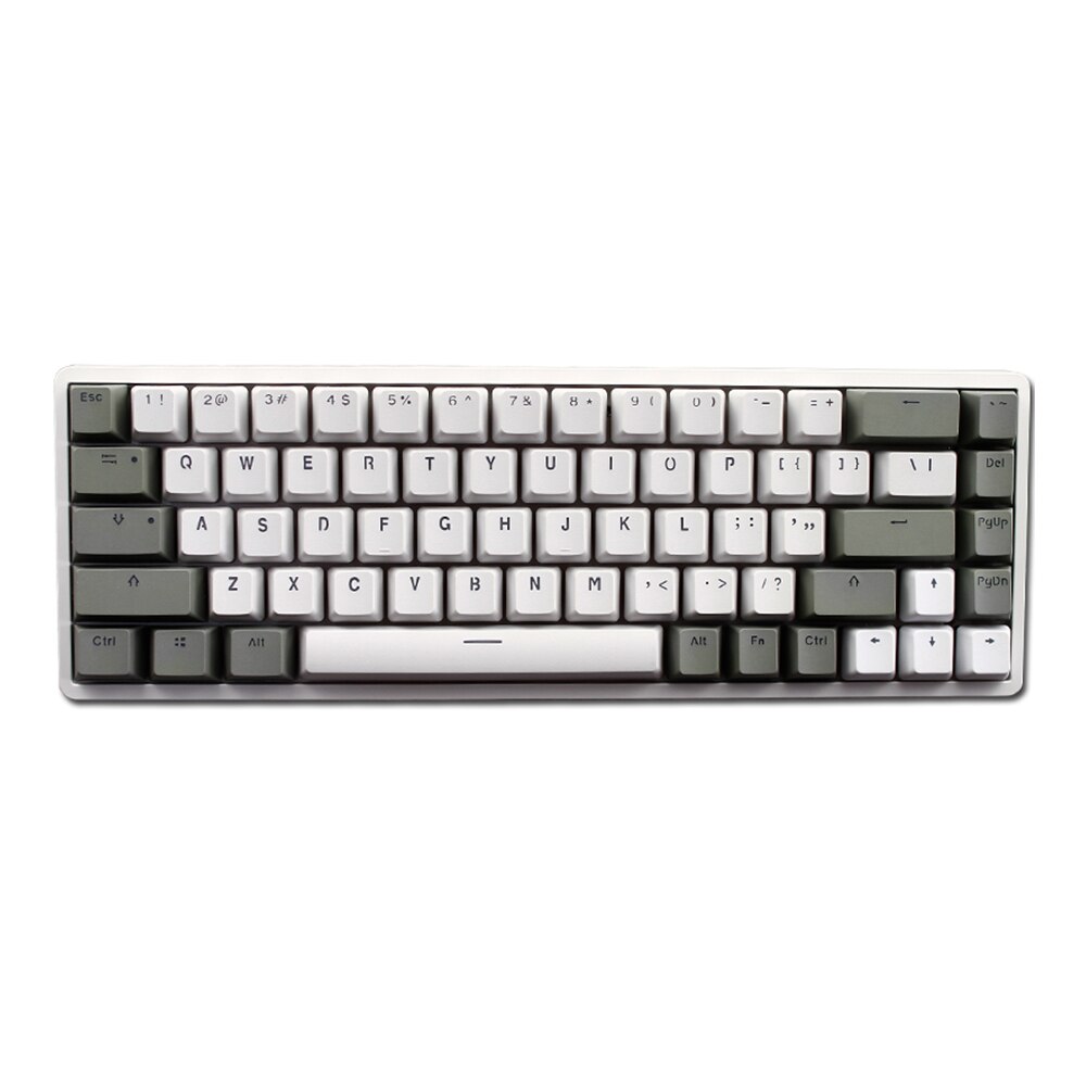 68 klawiszy klawiatura mechaniczna nasadki na klawisze z PBT dwukolorowe OEM MX PBT przezroczyste klawisze do Royal Kludge RK68/RK837/G68/RK855/RK87: 9