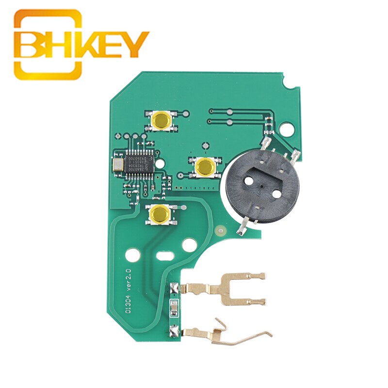 Bhkey renault key 433 mhz auton avain renault megane ii scenic ii grand scenic 2003 3 painiketta kaukosäätimen piirilevy ultraääni: Pcb