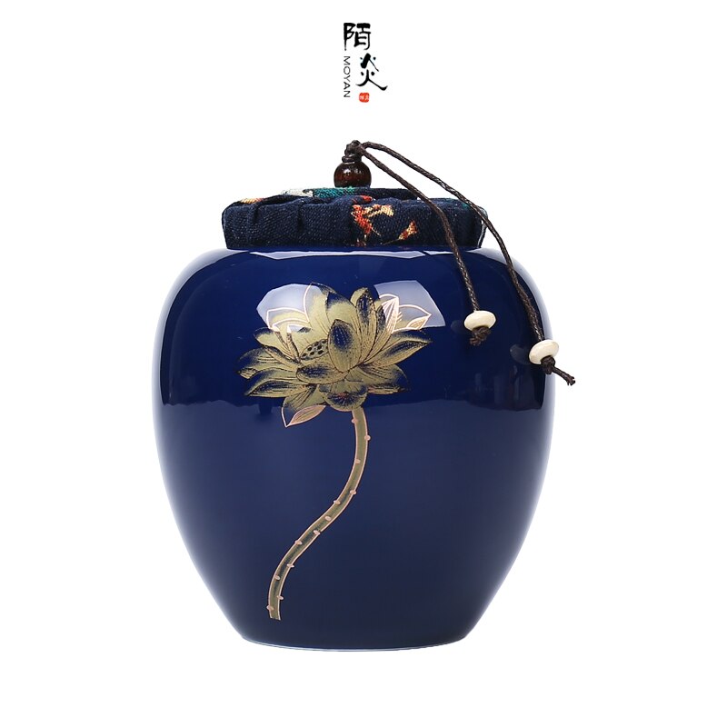 Crematie Urn voor As Huisdier Urn Begrafenis Urn voor Menselijk As Gemaakt in Keramiek Handgeschilderde Display Begrafenis Urn thuis of in Niche