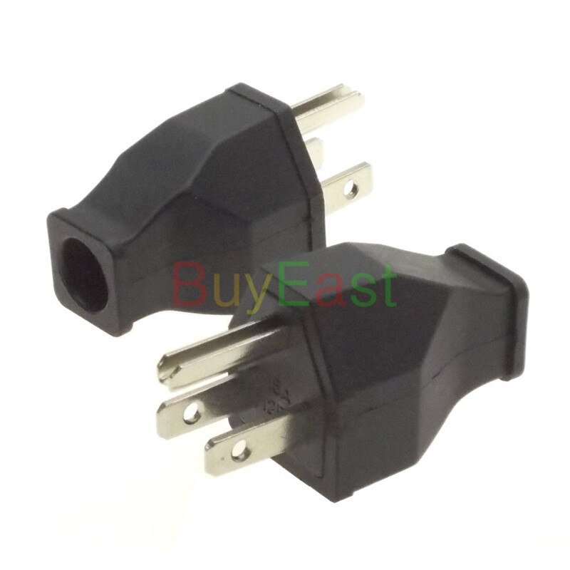 20 x NEMA 5-15P Plug US Grounded Power DIY Rewireable Plug 250V-15A