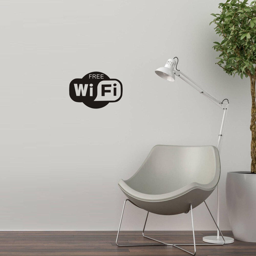 Gratis wifi wallsticker gør-det-selv-vindue cafe restaurant bar pub butik internetbutik glasdør boligindretning vægmærkater kunst vægmaleri