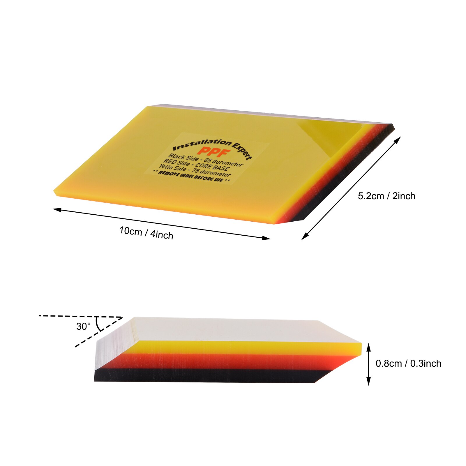 FOSHIO 2in1 Soft Rubber Squeegee Car Cleaning Tool Window Tint Carbon Fiber Vinyl Wrap Film Installing Scraper Sticker Remover