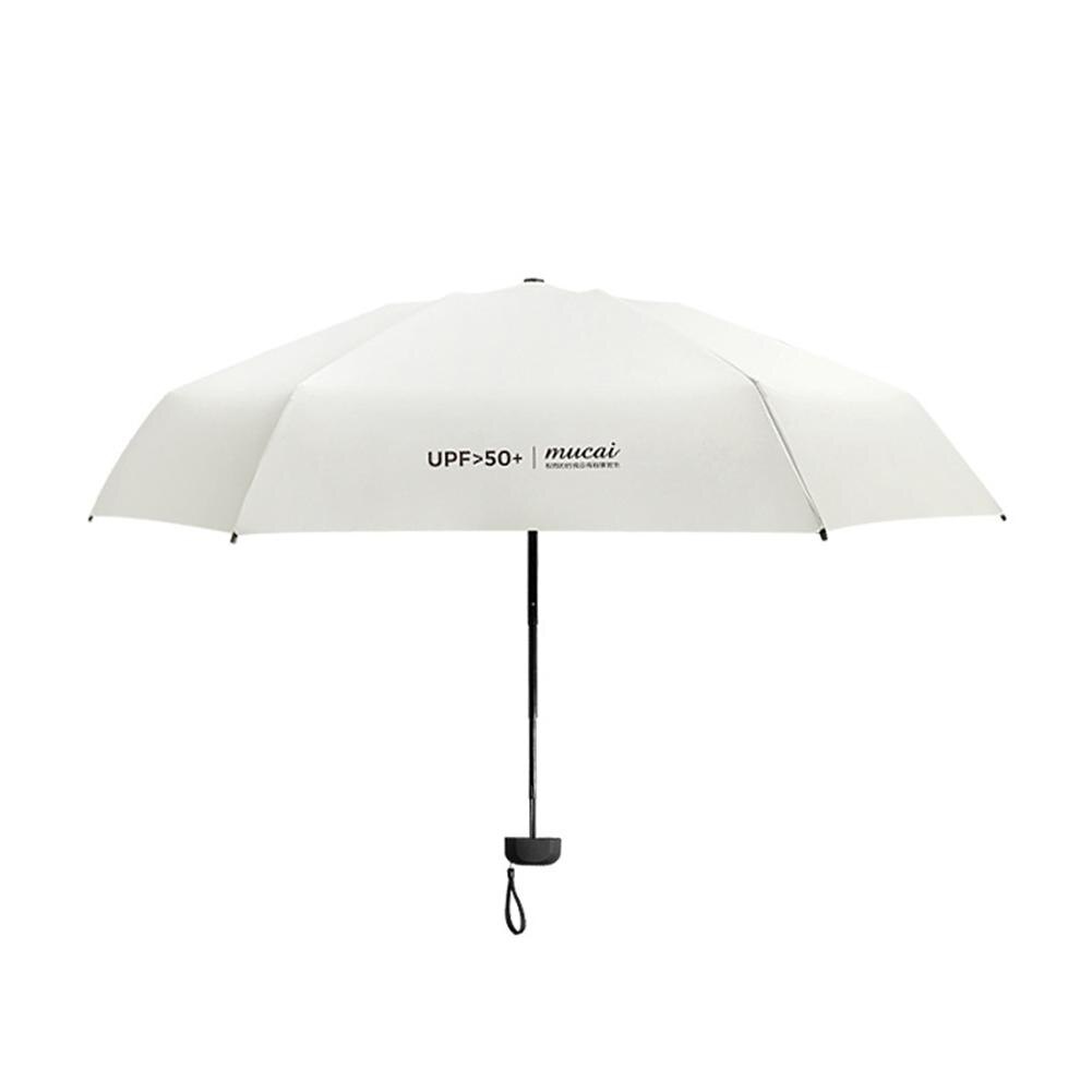Mucai-paraguas plegable ultraligero para mujer, sombrilla impermeable a prueba de viento, protección solar UV contra la lluvia, Mini paraguas para viaje de negocios y coche