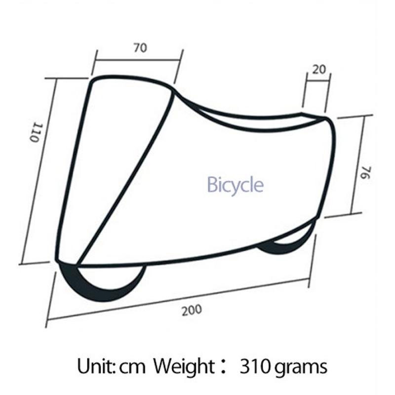 Housse De Vélo Imperméable 230x130 Cm - Anti-UV, Anti-poussière, Résistante à La Pluie - Avec Filet De Transport