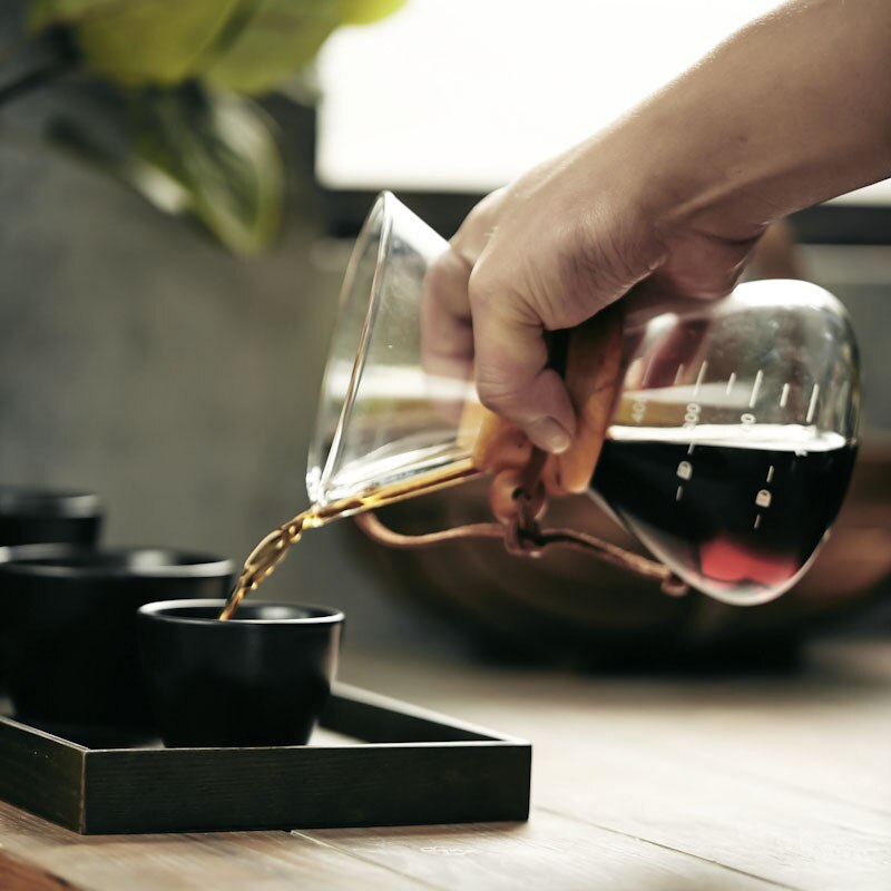 400ML/600ML Glass Coffee Pot High-temperature Resistant Coffee Maker Espresso Moka Coffee Machine With Stainless Steel Filter