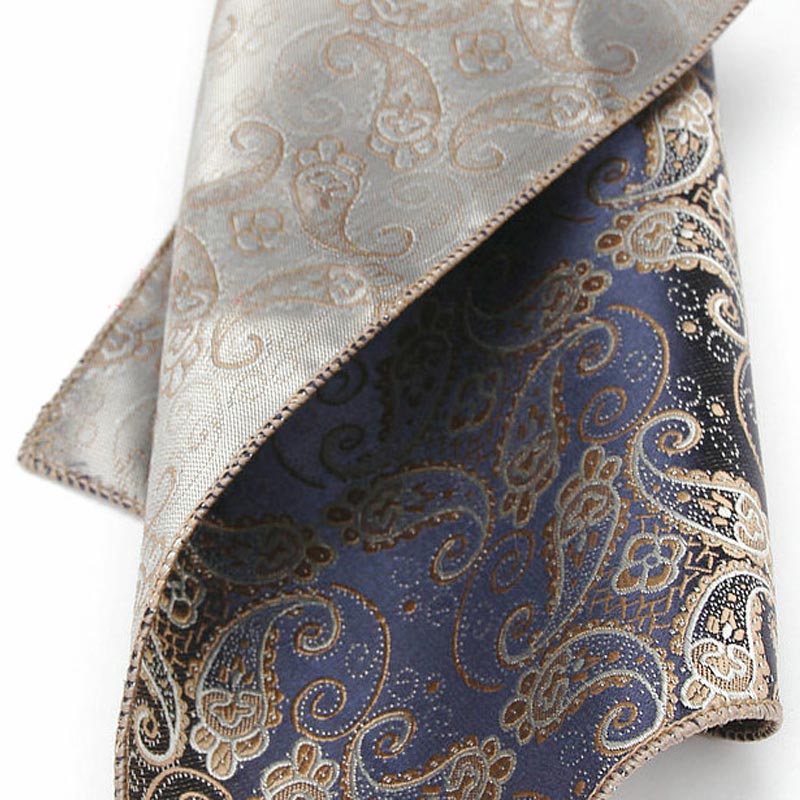 Yishline heren polyester zijden zakdoek paisley pochet bruidegom gala bruiloft feest borst handdoek zakdoeken accessoires