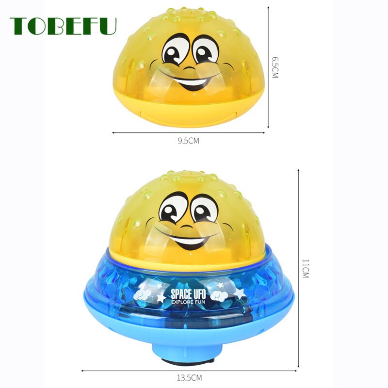Grappige Baby Bad Speelgoed Baby Elektrische Inductie Sprinkler Bal Met Led Light Kinderen Waternevel Bal Spelen Baden Speelgoed Kids gi