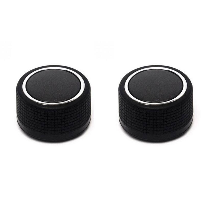 Rear Radio Volume Control Knob Pair Chrome For Buick Cadillac Chevy GMC BR