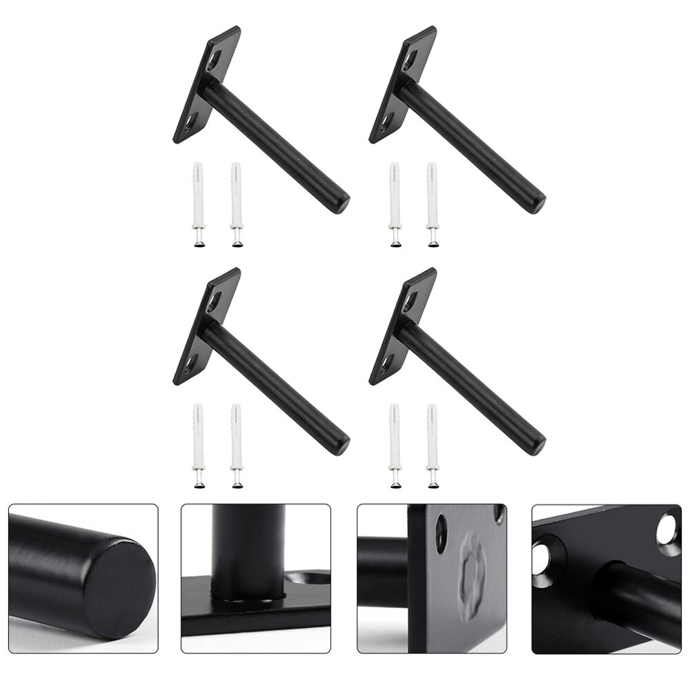 4 Set Iron Shelf Bracket Fastener Bracket Support Wall Mounted Shelf Brackets