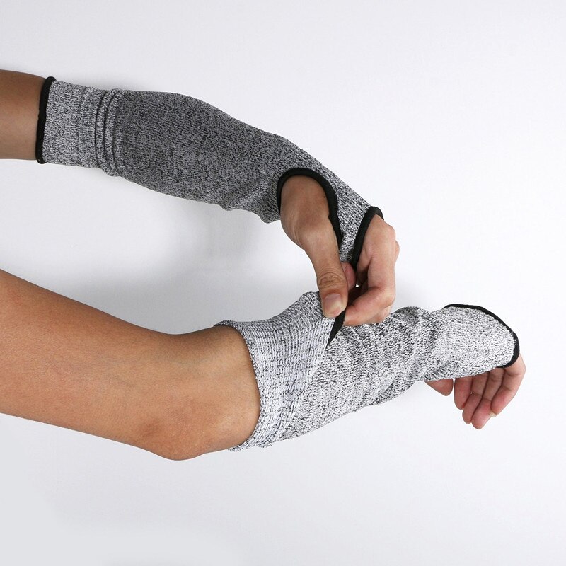Outdoor Work Safety Arm Sleeve Guard Knife Proof Cut-Resistant Gloves（）