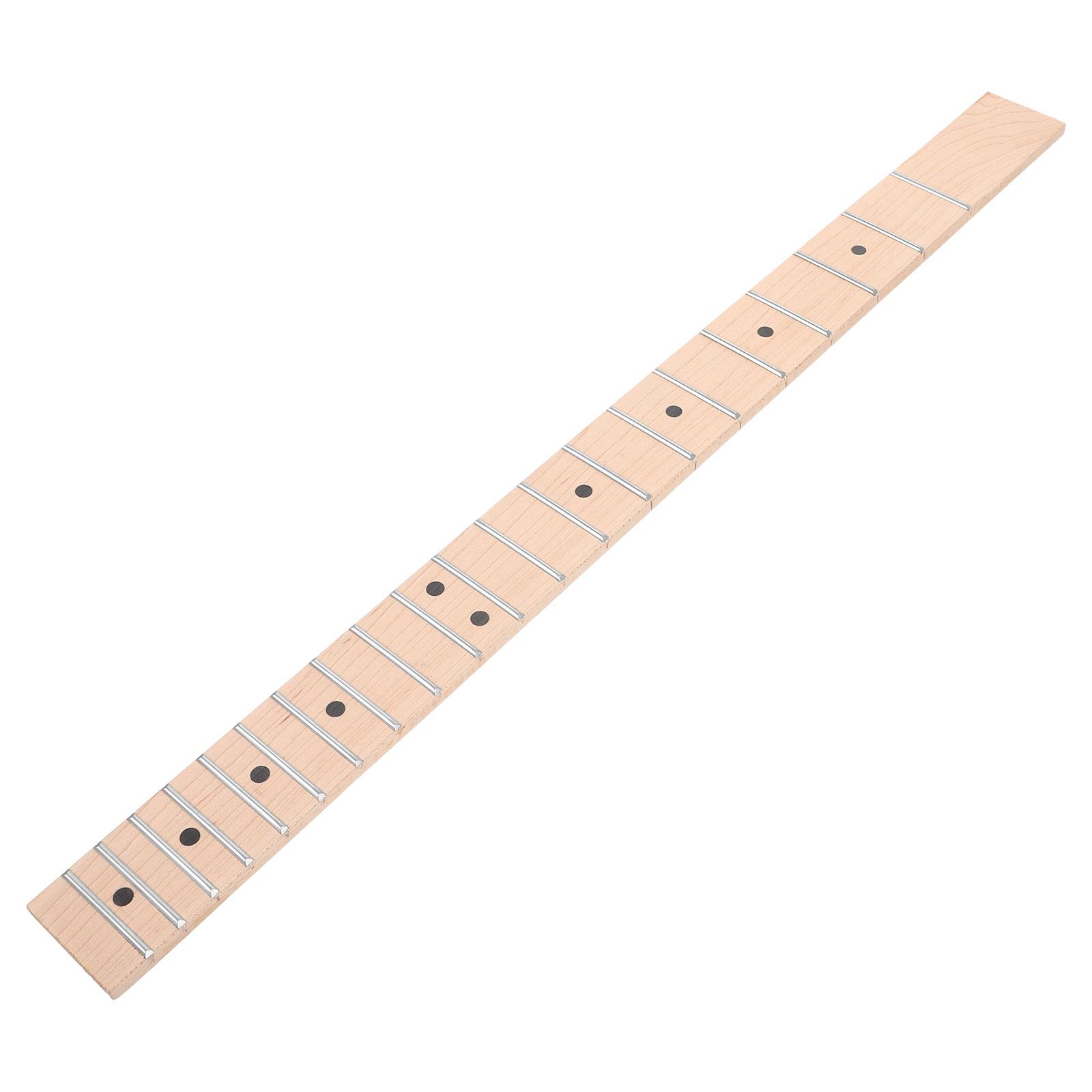 Elgitarhals med 21 bånd, gripebrett i lønn, sorte prikker, reservedel, tilbehør til akustiske strengeinstrumenter for folkemusikk.