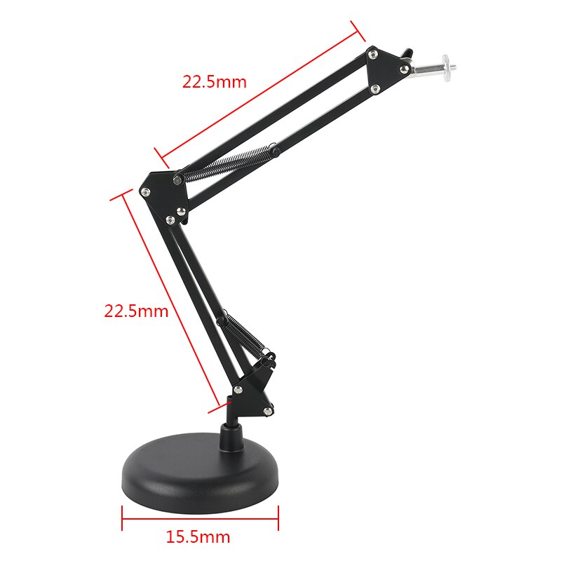 Microscope Video Camera Webcam Desktop Work Arm Stand Adjustable Boom Table Working Hanger Cantilever Stand Holder 1/4 6mm: C