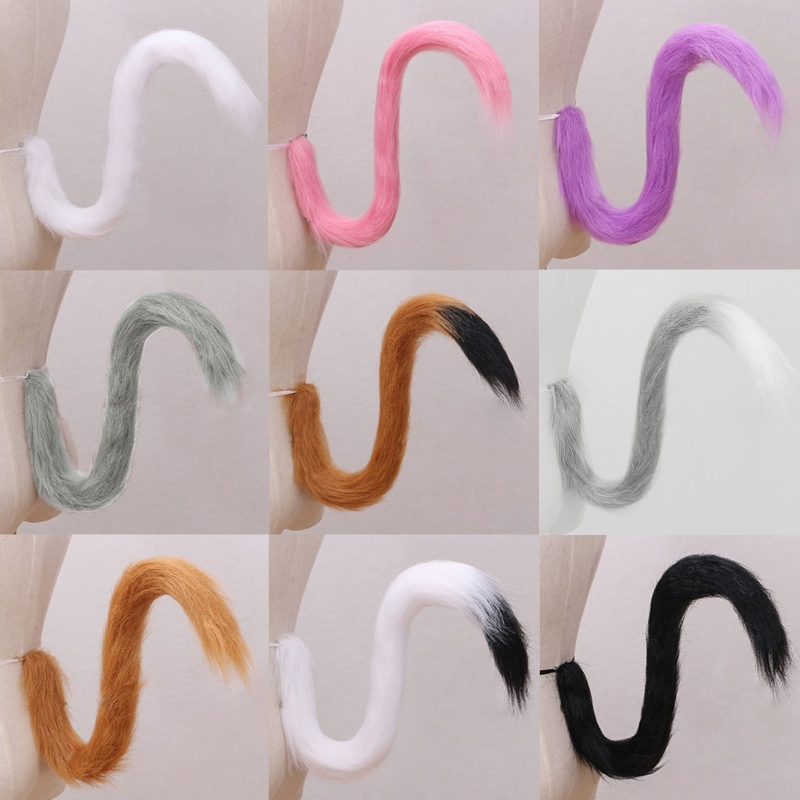 Peluche longue Flexible pour queue chat, accessoires déguisement pour adultes enfants, Cosplay