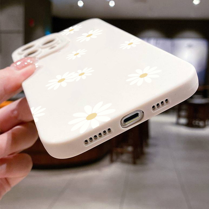 Daisy Graphic Printed Phone Case For iPhone 13 11 12 14 15 16 Pro Max Plus 16E XR 8 7 Plus SE X XS Max Soft Matte Cover