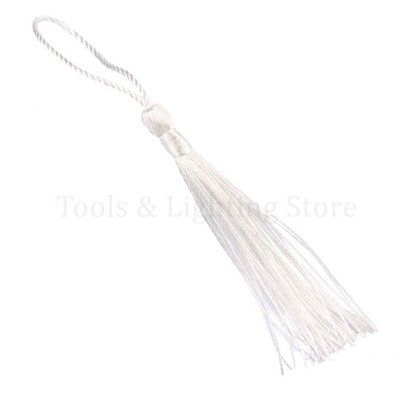 Boeddha kralen decoratie polyester kwasten met ophangring zijden naaigarnituur decoratieve sleutel kwasten voor hanger thuis: W