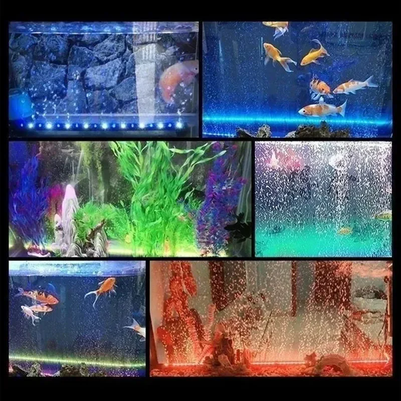 Aquarium LED Kleurrijk Licht Aquarium Dompelpompen Verlichting Waterdichte Bubble Lights voor Aquariums Aquarium Verlichtingsbenodigdheden