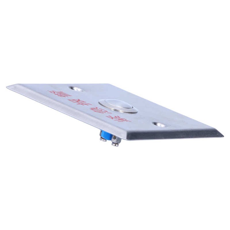 Interruptor de alarma de acero inoxidable, pulsador Manual, Panel de acero inoxidable, buena resistencia, NO/COM