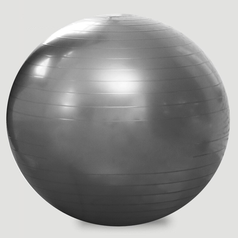 Yoga Ball Fitness Bälle 55cm 65cm 75cm Sport Pilates Birthing Fitball Übung Training Workout Massage Ball gym ball Mit Pumpe: Grey-55cm