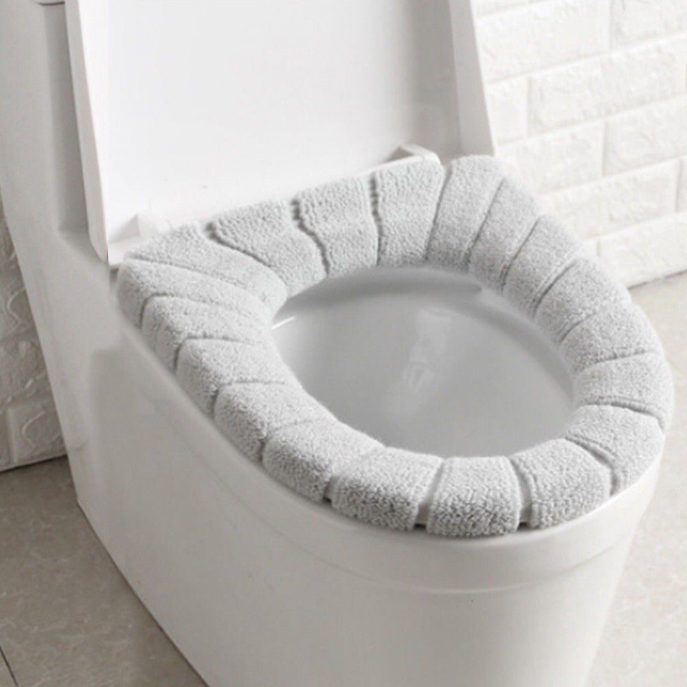 1 st Badkamer Zachte Warmer Wasbare Doek Toilet Seat Cover Pads, Closestool Protector Mat Badkamer Accessoires