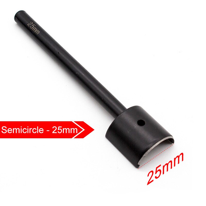 DIY Leder Gürtel Schwanz Schneiden Werkzeug Halbrunden Halbe Runde Scharf Messer V bilden Brieftasche Kreisbogen schlagen für Leder Handwerk: Halbkreis - 25mm