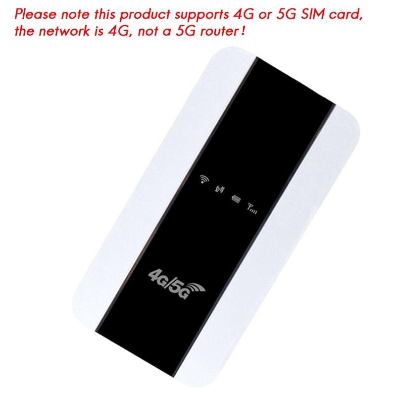 4G Wifi Router Portable MiFi Supports 4G/5G SIM Card 150Mbps Router Car Mobile WiFi Hotspot Router