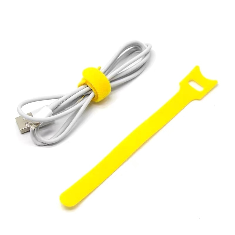 nylon Velcro Strisce Adesive Magia Ganci ciclo continuo Fascette clip di Filo di Linea di Finitura Velcro Cinghia Appiccicoso Nastro