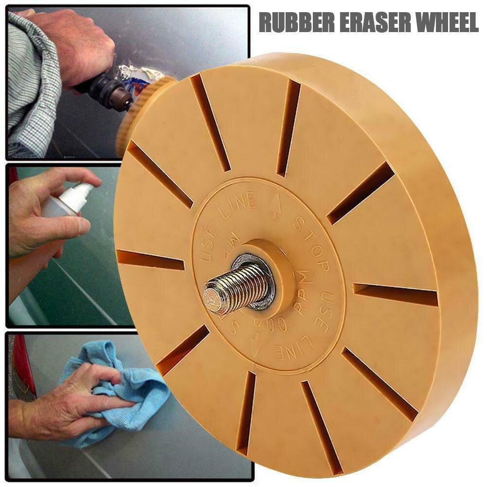 Paint Removal Lightweight Practical Mini Durable Round Eraser Powerful Clean Pneumatic Repair Auto Universal Rubber Wheel