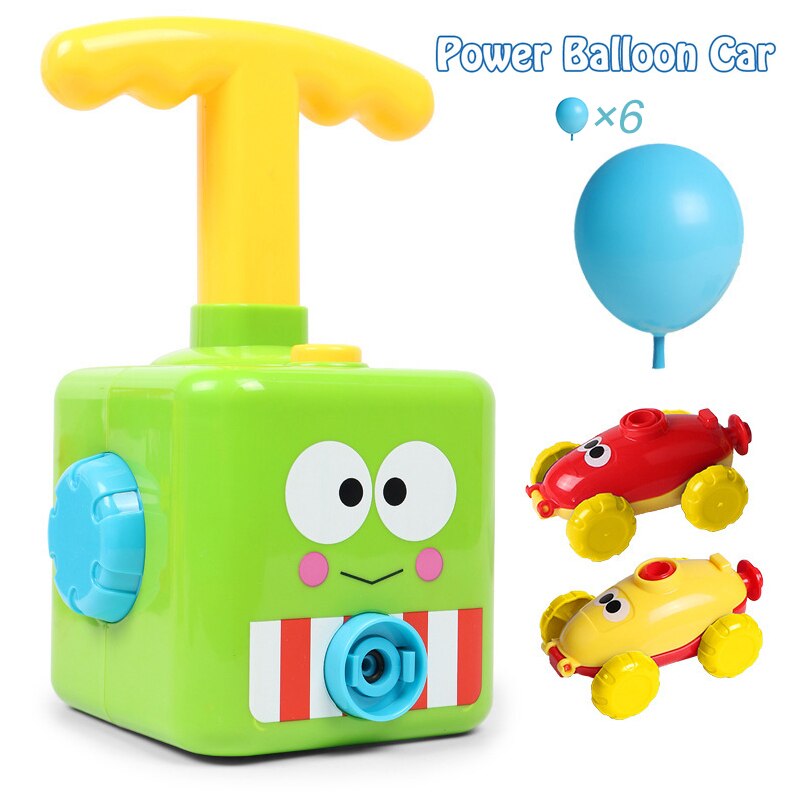 Nuovo Divertente Puzzle Educativi di Alimentazione Palloncino Lancio Torre Giocattolo Inerzia Auto Palloncino Aerodinamico Scienza Esperimento giocattolo Per Bambini Regalo: 6 balloons4