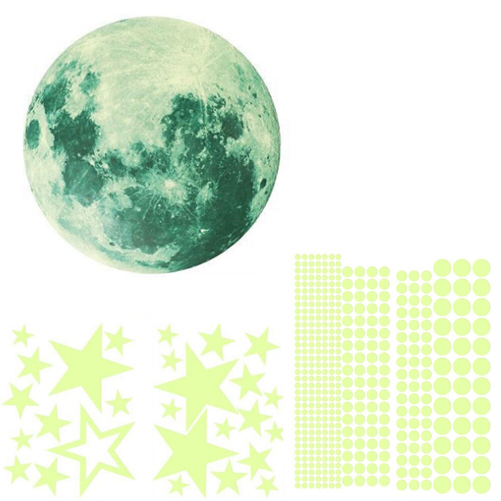 Self Adhesive Multifunction Party Home Glow Wall Sticker Boys Girls Dark Night Bright Solid Ceiling For Kids Room Bedroom: A