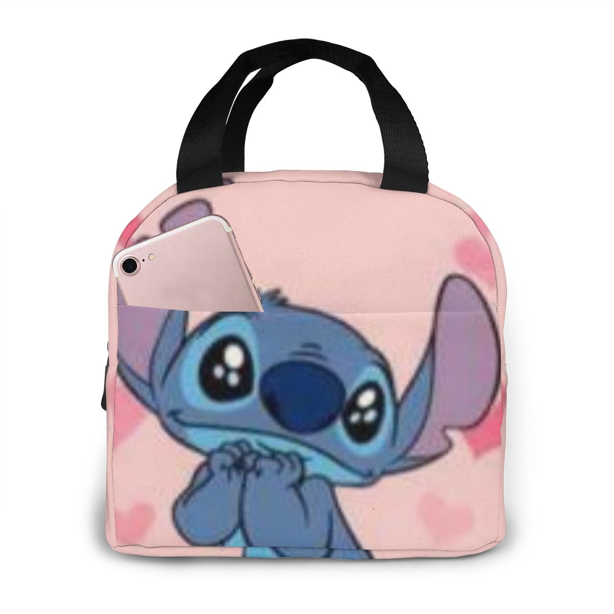 Stitch Lunch bag Custom insulated lunch Lunch boxes for Men and Women Suitable for Adults, Children, Schools And Outdoors: Black9