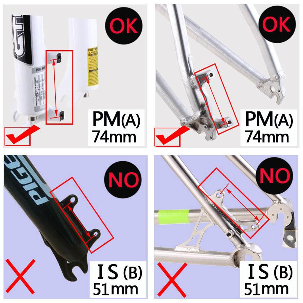 Für Shimano Original SM-MA Bremsscheibe Rabatt Adapter 180mm 203mm R180P/S, R203P/S, f180P/P, F203P/P gelten RT86 RT81 RT56