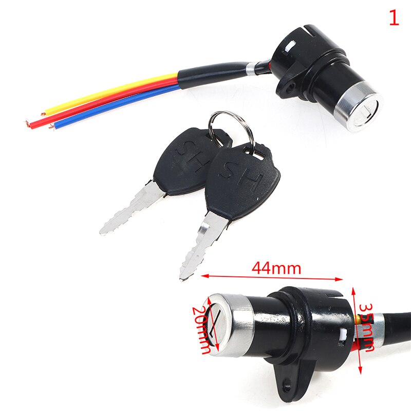 Interrupteur d'allumage clé de verrouillage de puissance universel vélo électrique vélo Portable anti-poussière pièces de cyclisme pour Scooter électrique: A1