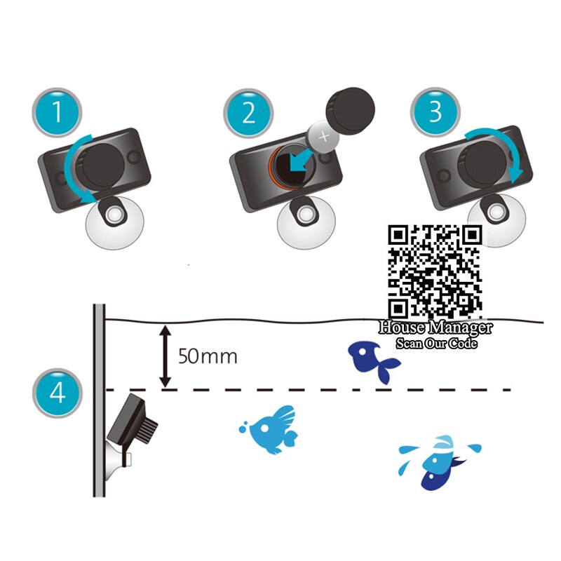 Waterproof Digital Thermometer, Super for Aquarium LCD Digital Thermometer Fish Tank Temperature Control