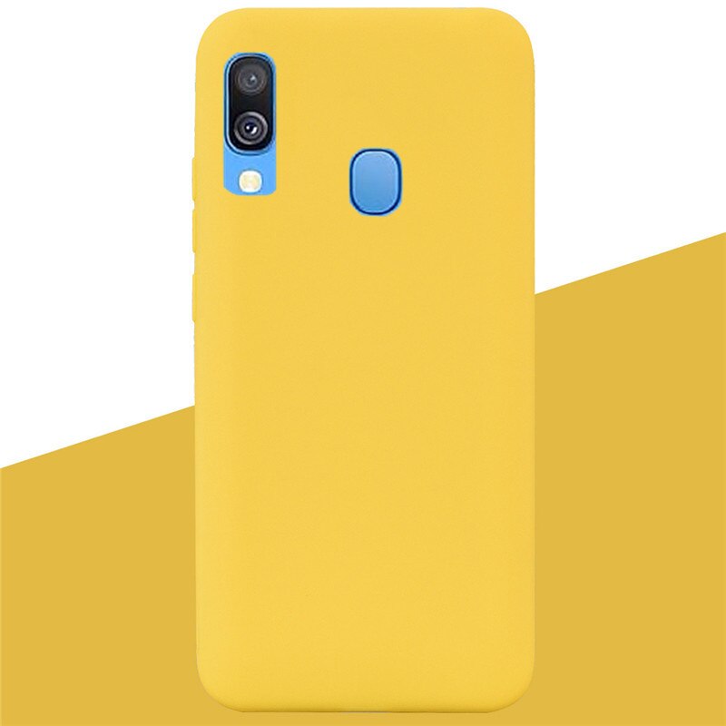 For Samsung A40 Case Silicone Cover Soft TPU Phone Case For Samsung Galaxy A40 A 40 A405 SM-A405F A405F Silicon Case Coque Funda: 6 Yellow