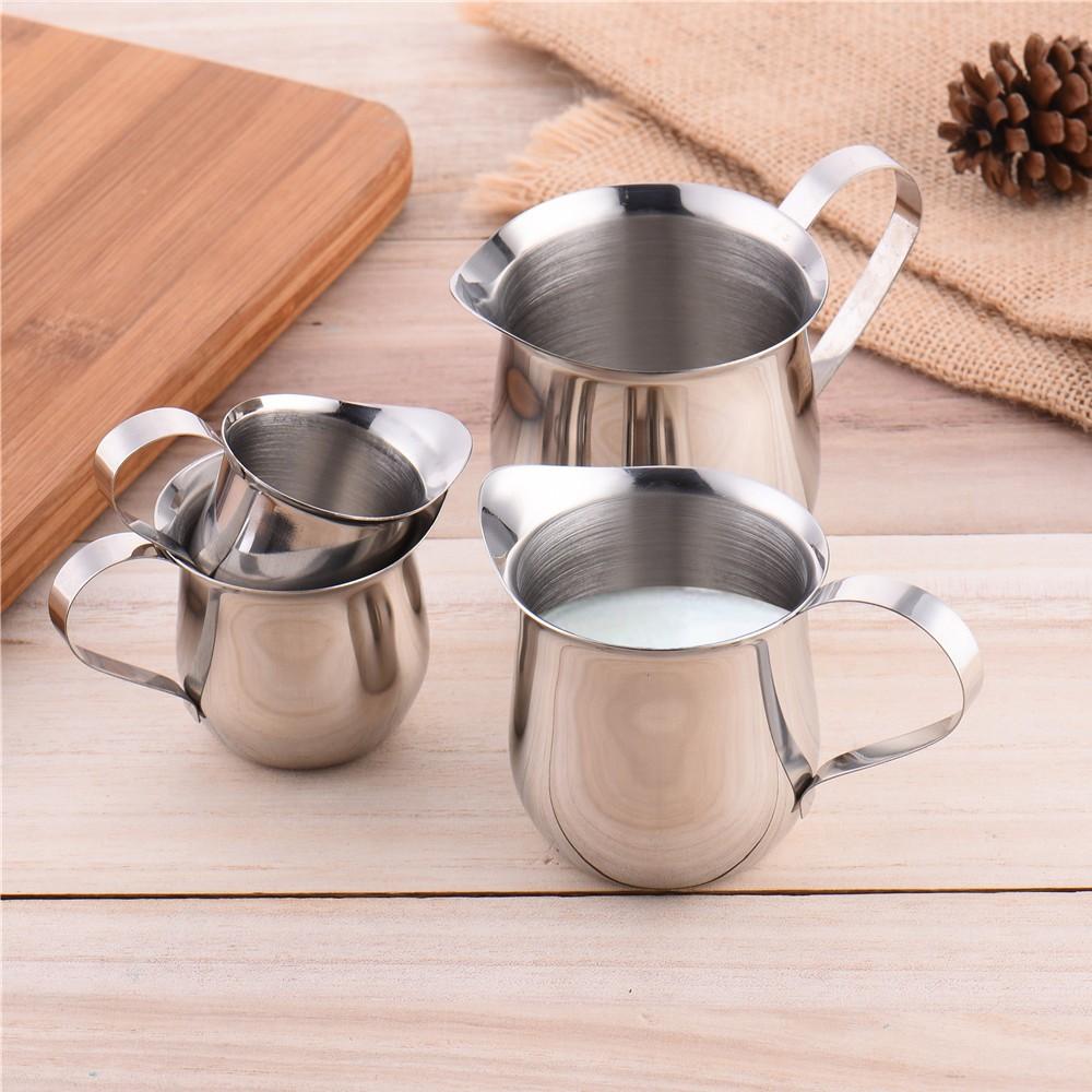 Milk Honey Sauce Cup Stainless Steel Milk Tumblerful Condensed Milk Cup Drum-shape Container Small Milk Cup Syrup Condensed