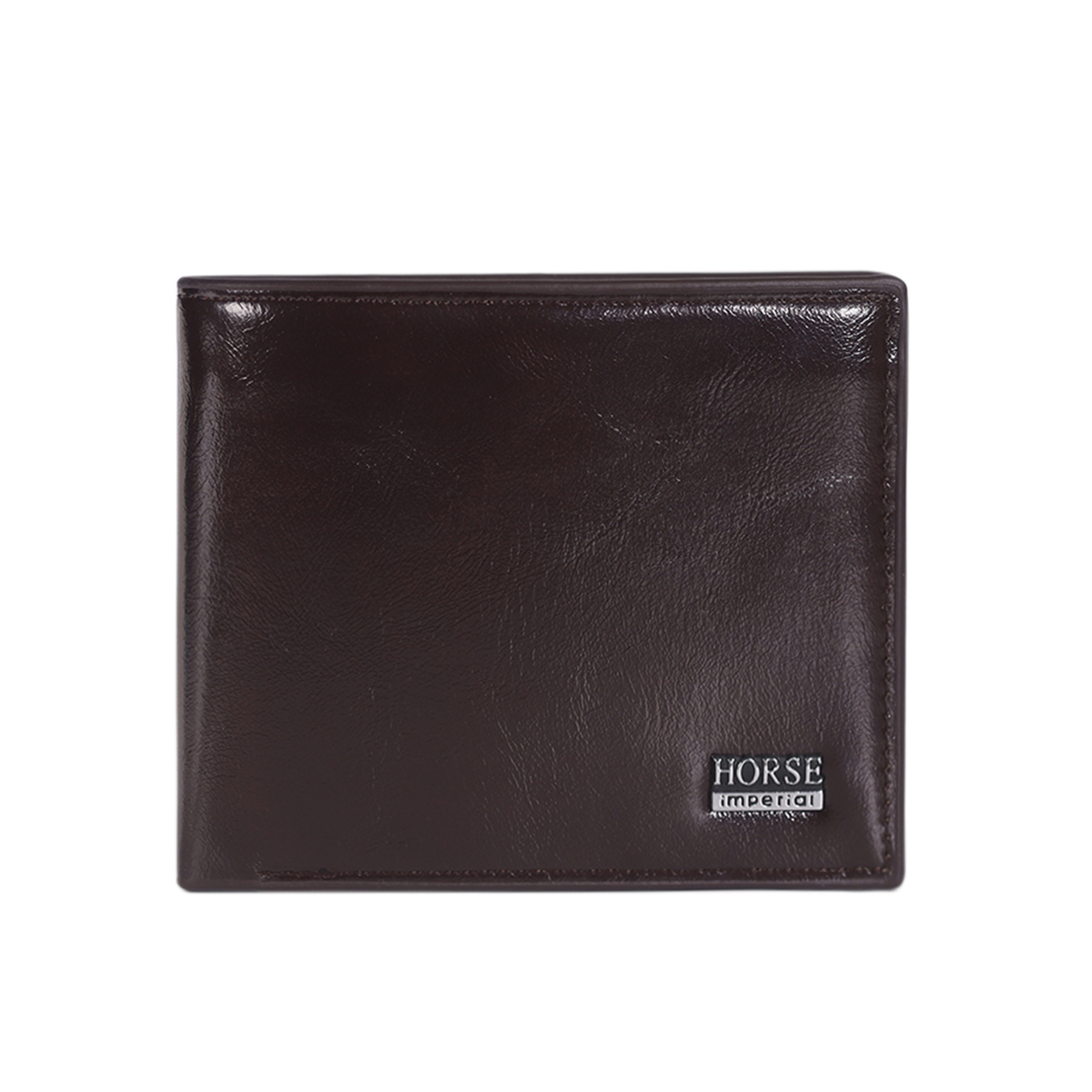 Imperial Horse 516 leather Wallet For Men original coin purse zipper: Dark Grey