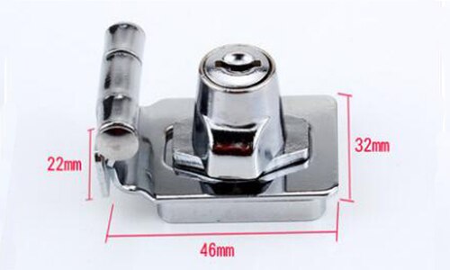 Thicken Zinc Alloy Buckle Lock For Wardrobe Cabinet File Cabinet Door Lock For Home Office With 2 Keys Drawer Lock: B-2.5 Inch common