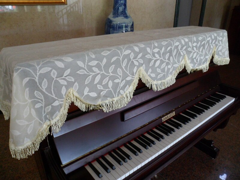 Direct> 100 Piano 'S hoogwaardige Pure Piano Cover Kant Doek Interne Voering Half Stofdicht