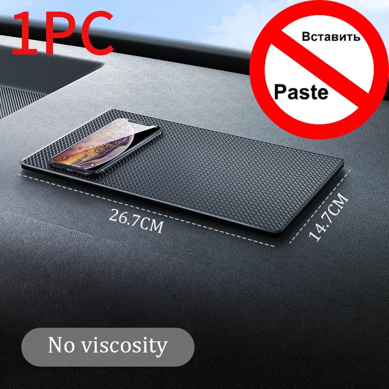 Super Sticky Anti-Slip Mat Voor Auto 40X20Cm Auto Dashboard Pad Hittebestendige Antislip mat Dashboard Sticky Pad Adhesive Pads: 27x15cm Normal