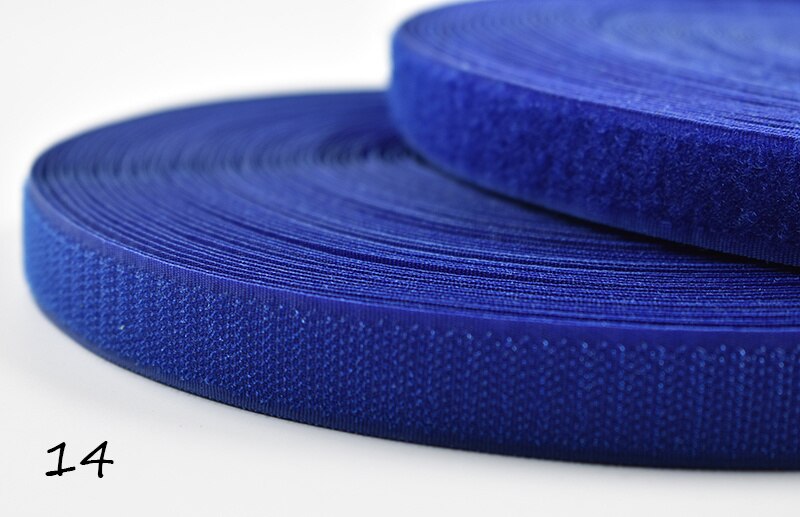 2cm 24m par krog og løkke selvklæbende tape velcro fleksible wrap sko tøj tape nylon sy på trykknapper: 14 24m par